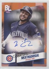 2024 Topps Big League Electric Orange Foil Nick Madrigal #BEO-NM Auto 10s3