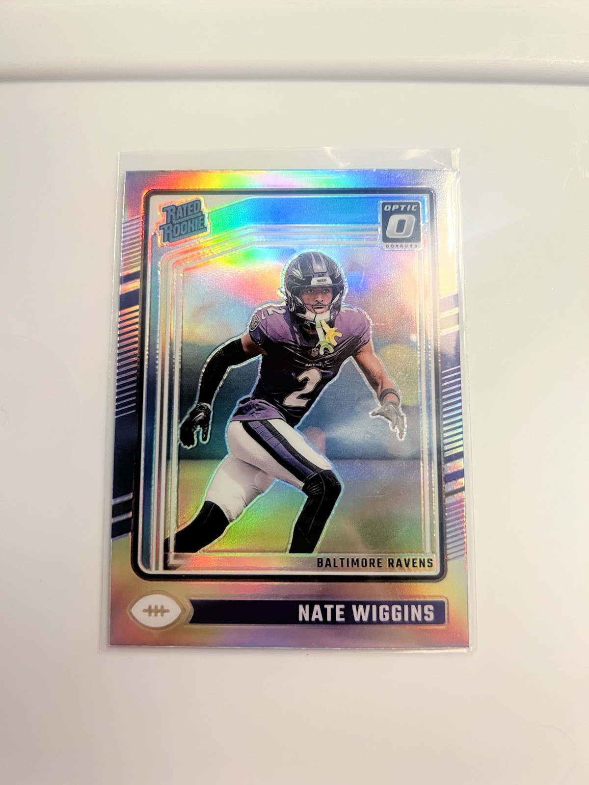 2024 Panini Donruss Optic - Rated Rookie Nate Wiggins #281 Holo Prizm (RC)