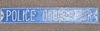 Police "Police Officer Dr" Blue Metal Street Sign Plaque Sign — photo 1