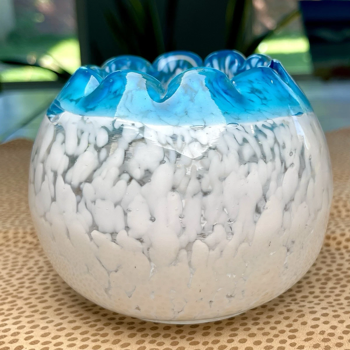 Glass Blue Collectible 1900-1919 Time Period Manufactured Vases