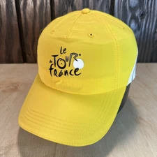 Le Tour De France Hat Cap Yellow Cycling NWT New Race Biking Bike Cyclist