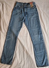 Vintage 90s Levi  s 501 Stonewash JEANS 28x32 Bottoms Women's NWT