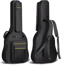 CAHAYA 44 Inch Guitar Bag Multi-pockets for Jumbo and Dreadnought Yellow...