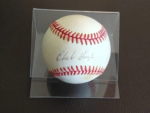 Charlie Hough Signed Autograph Baseball Dodgers Rangers HOF