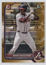 2022 Bowman Prospects Gold Border 21/50 Mahki Backstrom #BP-121 h3c