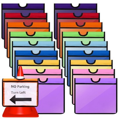 Amylove 18 Pcs Traffic Cone Sleeve Outdoor Activity Warning Sign for Caution ...