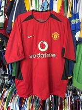 MANCHESTER UNITED ENGLAND 2002/2004 HOME FOOTBALL SHIRT JERSEY NIKE