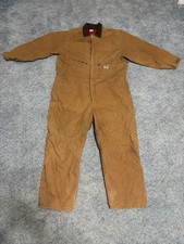 Carhartt Insulated Quilted Men Coverall Duck Brown Made in USA XXL MISS TAG READ