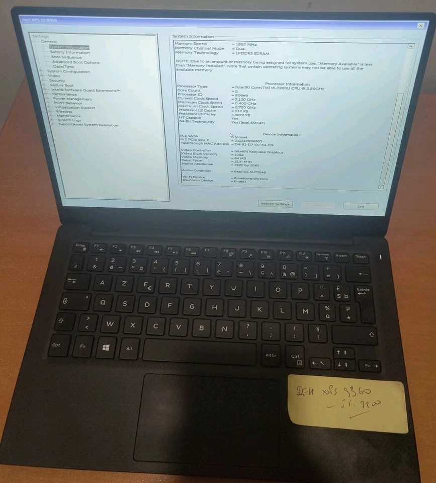 DELL XPS 13  9360   - Photo 3/3