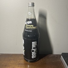 Vintage Unopened 32oz Mr. Pibb Glass Bottle C...