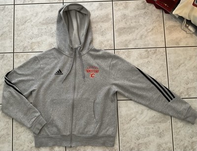 CALGARY FLAMES Hoodie - adidas Fashion FZ Hooded Jacket - NHL Authentic Apparel