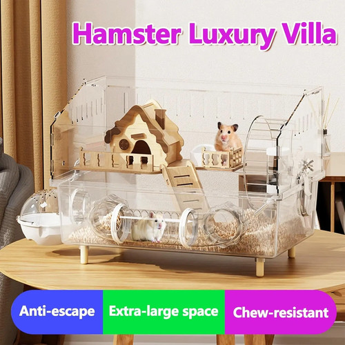 Large Acrylic Hamster Cage 17x11x13