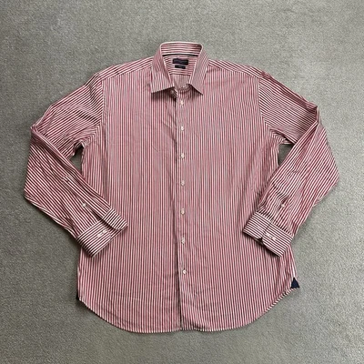 TOMMY HILFIGER Herren Hemd Shirt Gr XL Fitted Gestreift Business Büro 32004 Rot - Bild 1 von 4