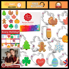 11-Piece Cookie Cutter Set - Every Season Variety, Made in USA, Perfect for Baki