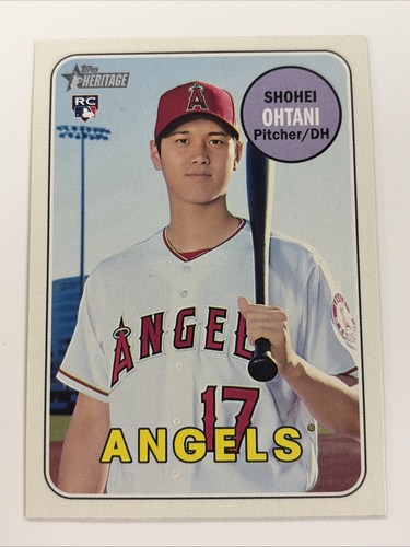 2018 Topps Heritage #600 SHOHEI OHTANI Rookie High Number - Shohei Ohtani (RC)