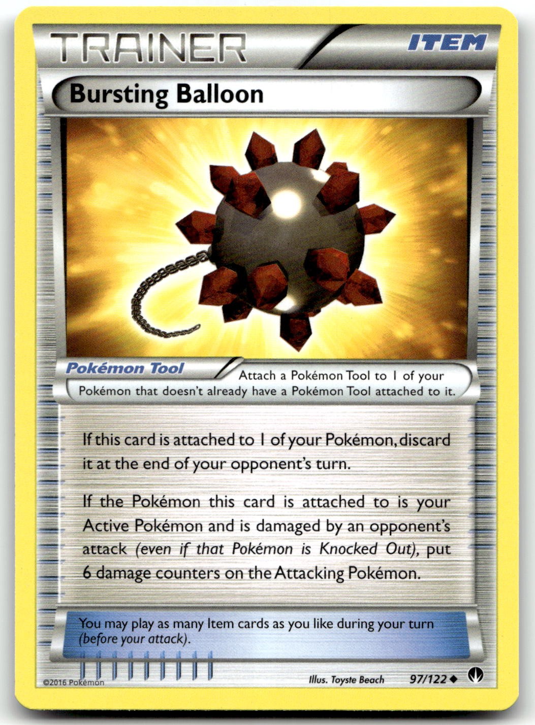Bursting Balloon 97/122 XY - BREAKpoint Uncommon Normal Pokemon TCG NM