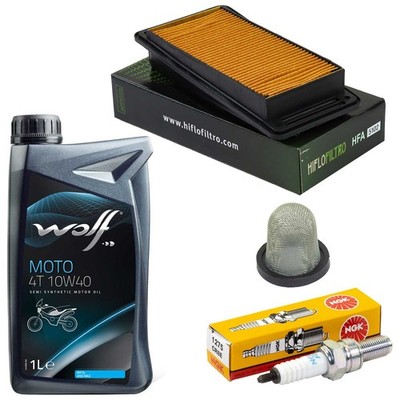 Wartung 1L Öl Set Ölsieb Luftfilter Zündkerze für SYM Joyride 125 RFGL 2005-2009