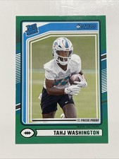 2024 Donruss #346 Tahj Washington Press Proof Green