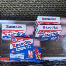 Lot Of 4 Scented Squishi Bazooka Gum Super Stretchy Squishy - Viral