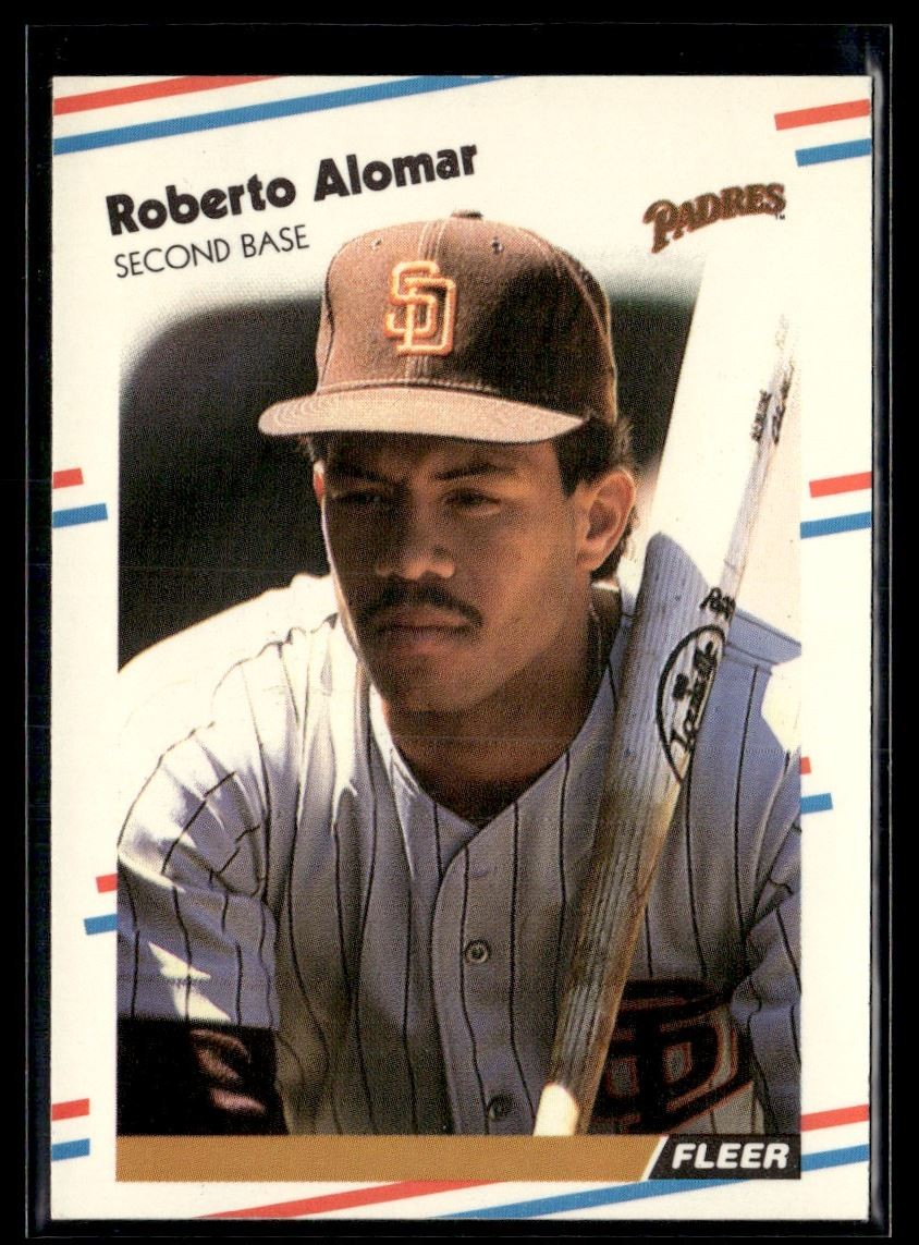 1988 Fleer Update Glossy Roberto Alomar RC San Diego Padres #U-122 $10.00