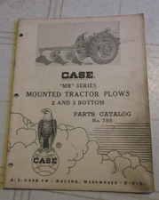 Case MR series mounted 2 & 3 bottom   plow Parts Catalog Manual