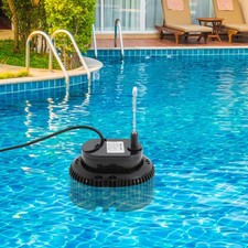 Pool Cover Submersible Pump 75W Black Automatic Drain for Cleaning Pool Covers