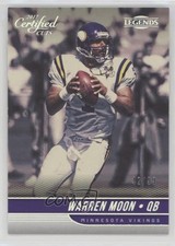 2017 Certified Cuts Legend Silver 42/99 Warren Moon #110 HOF 2u3