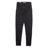 LEVI'S Mile HIgh BIG E Womens Jeans Grey Slim Skinny Stone Wash W26 L28