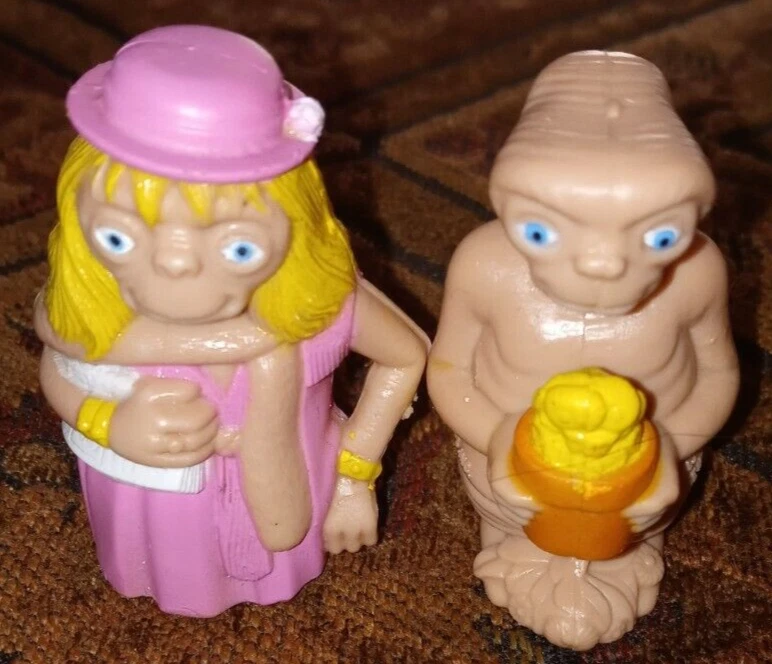 Lote de 6 de colección. 1982 LJN Toys E.T Película Extra Terrestre PVC Figura Juguete 1,75” Difícil de Encontrar Foto 3 de 3