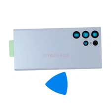 S22 Ultra 5G Back Glass Cover Door + Camera Lens Cover For Samsung Galaxy S22 U