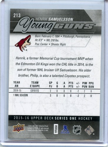 2015-16 Upper Deck Young Guns pick what you need!!! - Picture 23 of 185