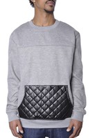 Mens Basic Fleece Plus Size M Society Pu Leather Urban Hip Hop Crewneck Sweater on sale Mens Basic Fleece Plus Size M Society Pu Leather Urban Hip Hop Crewneck Sweater on sale