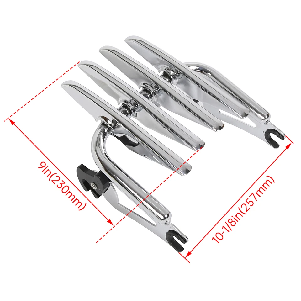 Portaequipajes desmontable Stealth apto para Harley Touring Road Street Glide 09-2025 Foto 2 de 4