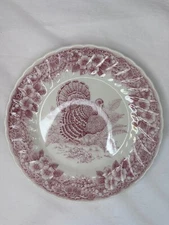 Churchill England Thanksgiving Myott Factory Archive Turkey 10" Plate