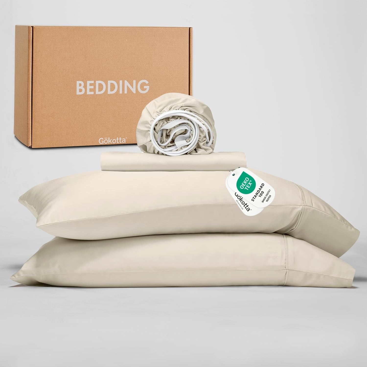 California King Bamboo Rayon 4-Piece Cooling Bed Sheet Set
