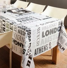 Nappe de Table en Toile Cirée Villes K150059 Carré Rond Oval