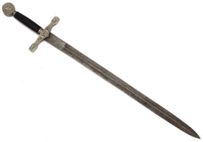 Hand Made Damascus Sword Dagger With pewter Handle ZS-1238