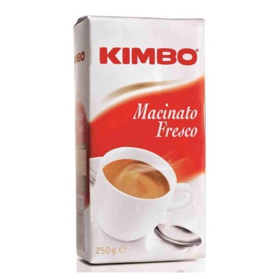 Kimbo Fresh Ground Coffee 250g - Box of 20 Pieces