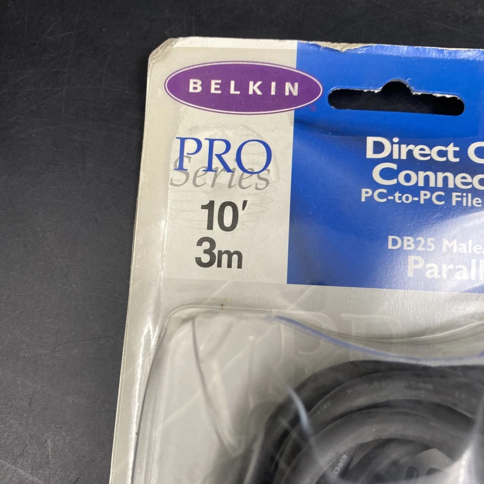 Belkin Pro Series 10 Foot Direct Cable Connection PC To PC Transfer DB25 Male - Image 4 of 4
