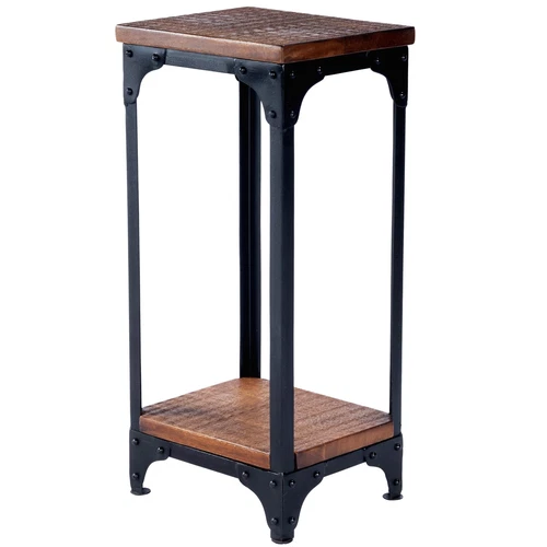 Butler Specialty Mountain Lodge Pedestal Stand In Burnt Umber - Picture 1 of 5
