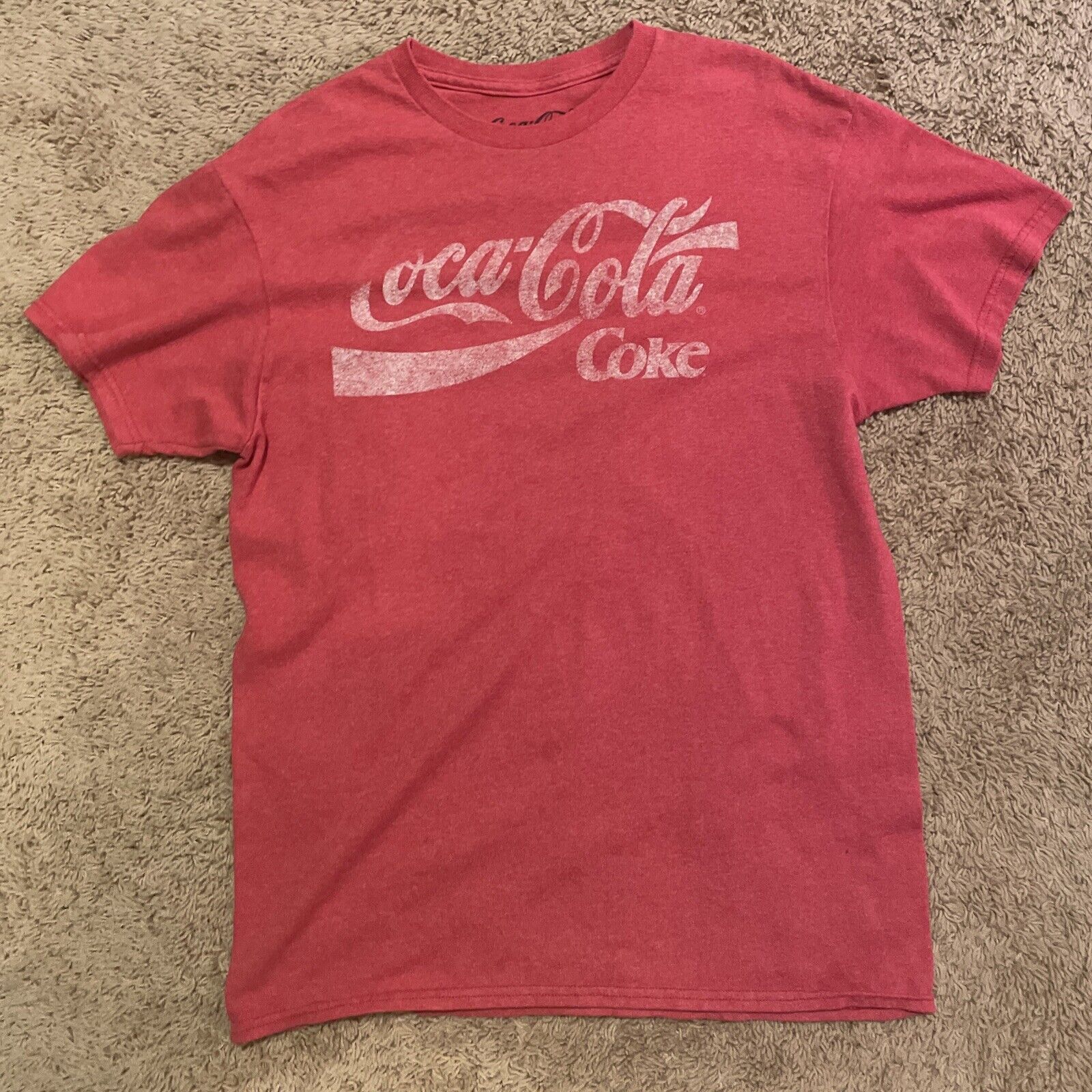 Red Coca Cola T-Shirt Vintage Medium Mens