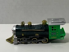 Train, Pull Back Locomotive, RI Novelty, Green, Pre-Owned
