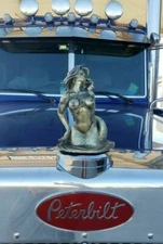 MERMAID HOOD ORNAMENT RARE  Voluptuous Siren RUST PROOF RESIN Big Rig Rat Rod 