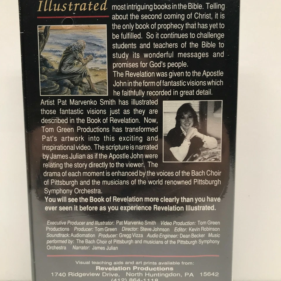 Vintage Revelation Illustrated By Pat Marvenko Smith Biography 1992 VHS Tape  - Image 2 of 3