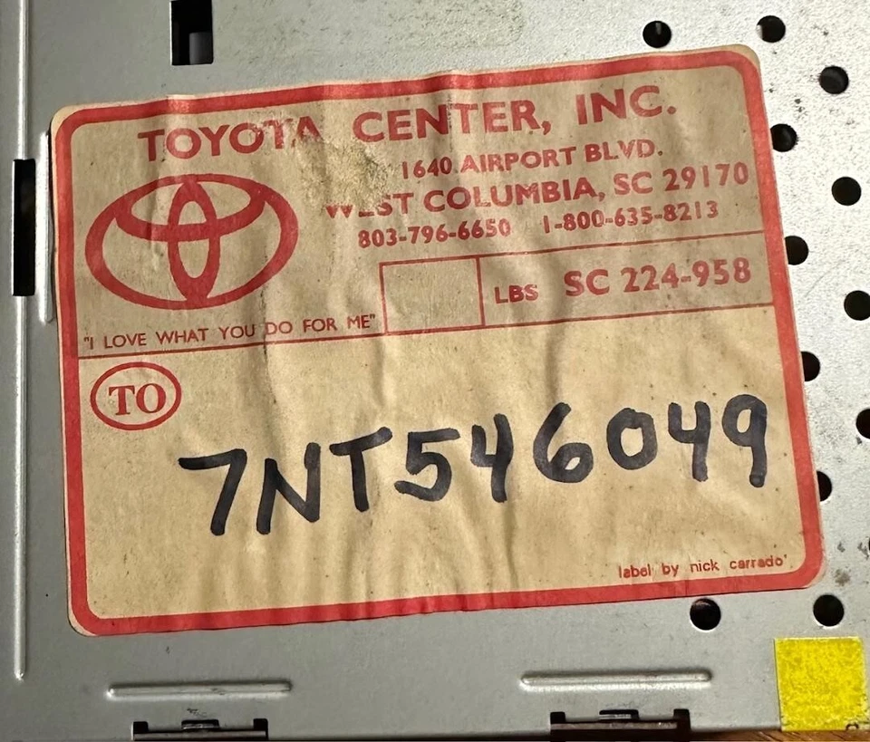 Fujisitu Ten Limited AM/FM Radio Cassette 1989-1993 Toyota 86120-14771 UNTESTED - Image 4 of 4