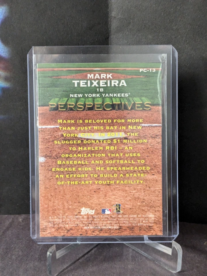 2016 Topps Chrome Perspectives #PC13 Mark Teixeira - Image 2 of 2