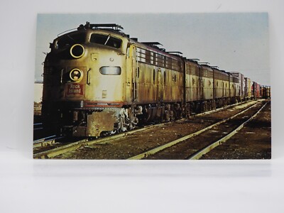 Postcard Rock Island Lines Freight Train Pullman Junction Illinois 1972     G547
