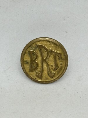 Vintage Browning King & Co. N.Y Bus Rapid Transit (BRT) Messing Uniform Knopf