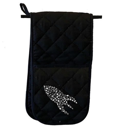 Rocket Ship Science - Novelty Gift Mitt Oven Gloves Kitchen Chef BBQ ...