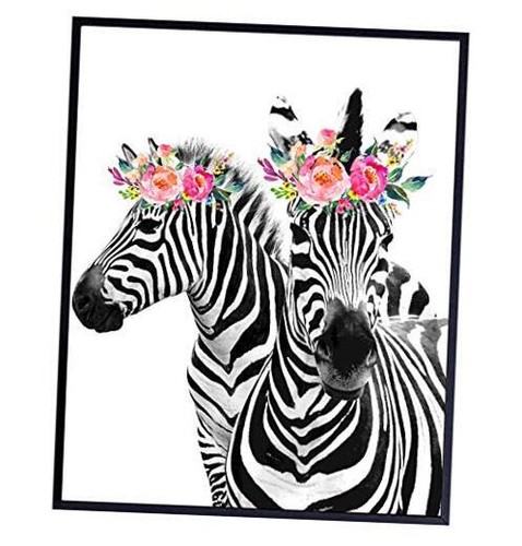 Zebra Wall Decor - Zebra Wall Art - Wall Decor for Women - Girls Room Wall